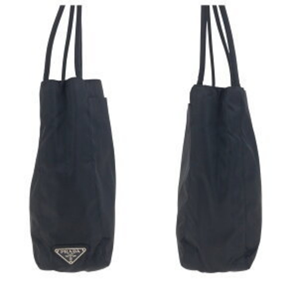 Prada Tessuto Triangular Shoulder Black Nylon Bag - image 5